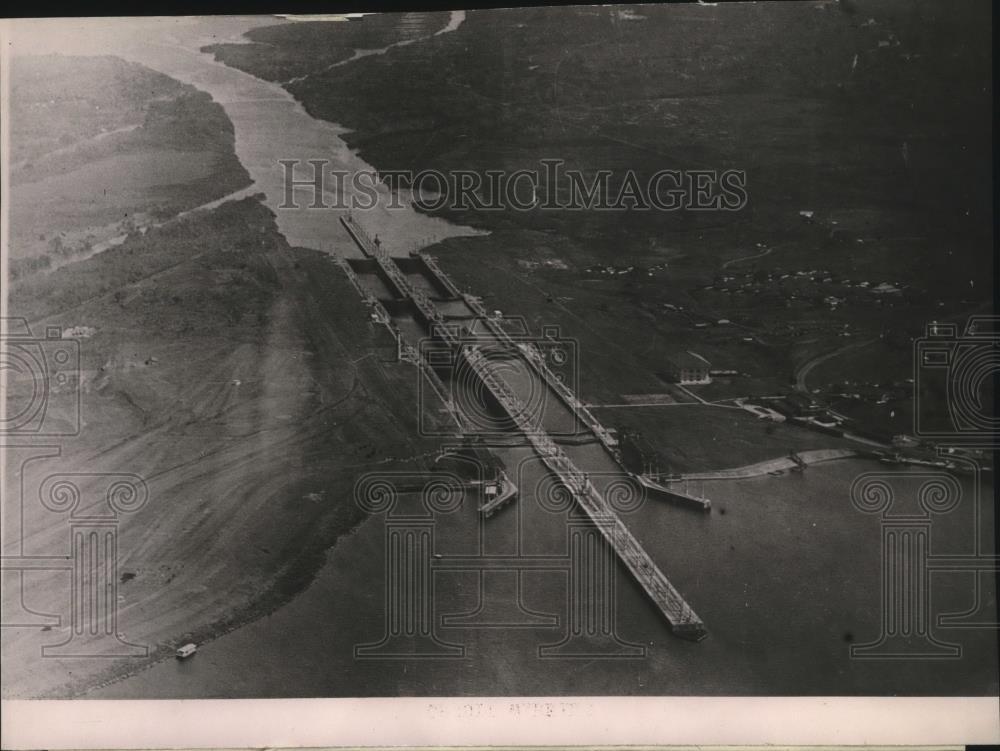 1920 Press Photo Gatun Locks at Panama President Elect Harding Will Tour - Historic Images