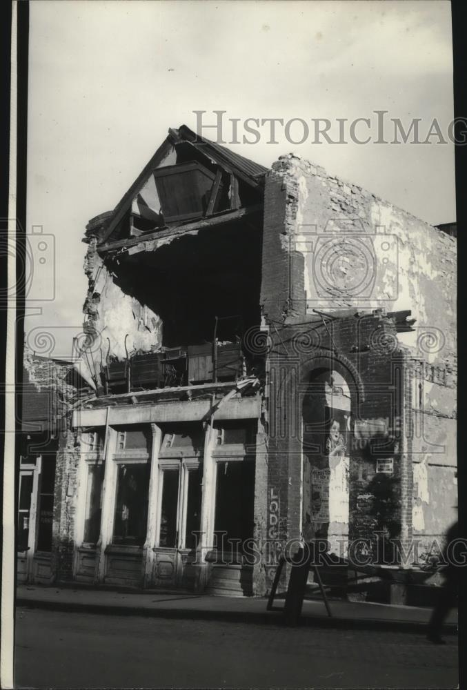 1936 Press Photo Helena Earthquake, Main street where one man was killed - Historic Images