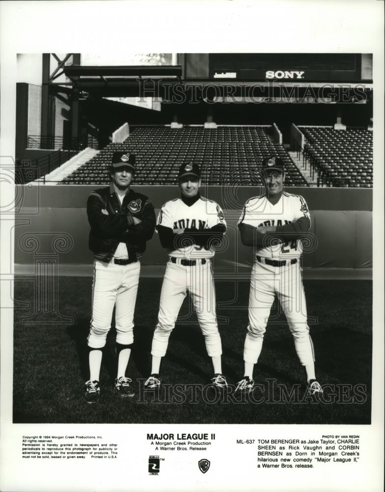1994 Press Photo Cast of Major League II - spx09569 - Historic Images