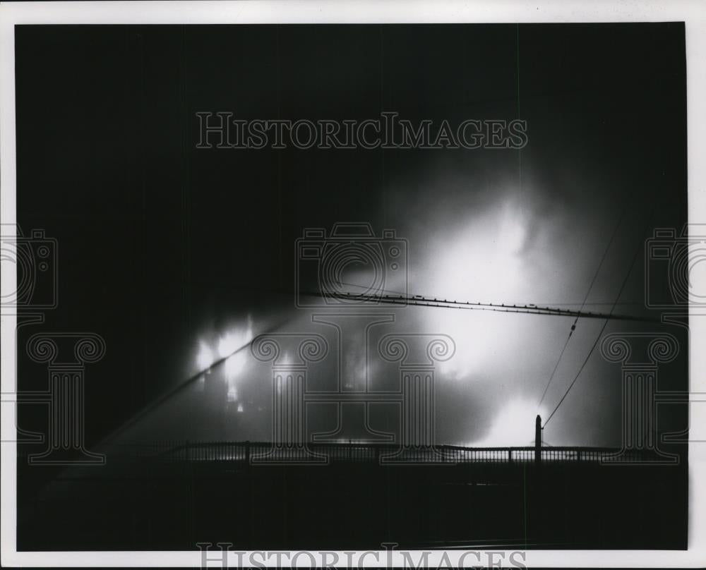 1957 Press Photo Glidden company Fire, ohio - nef24931 - Historic Images