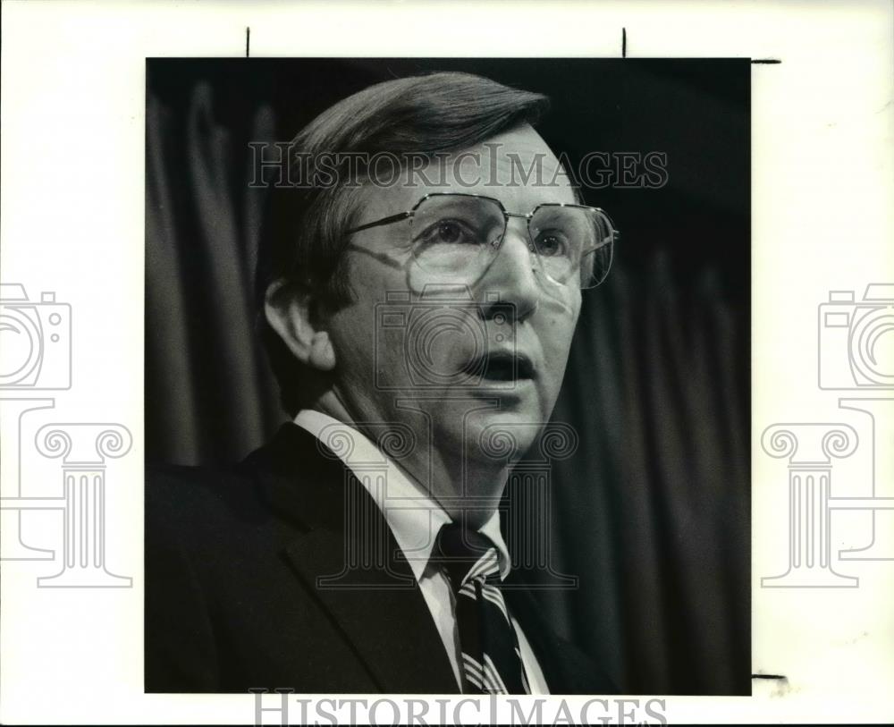 1991 Press Photo Thomas J. Moyer, Chief Justice of Ohio Supreme Court - Historic Images