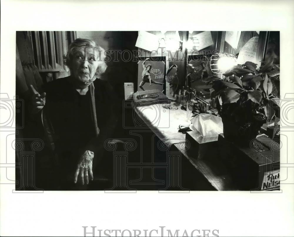 1989 Press Photo Ruth Nelson, actress at the Playhouse - cva33338 - Historic Images