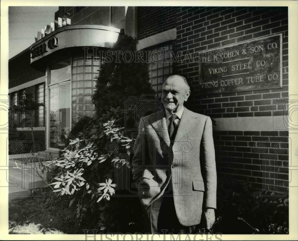 1978 Press Photo S. Allen Nathanson, president of M. Cohen Scrap Company - Historic Images
