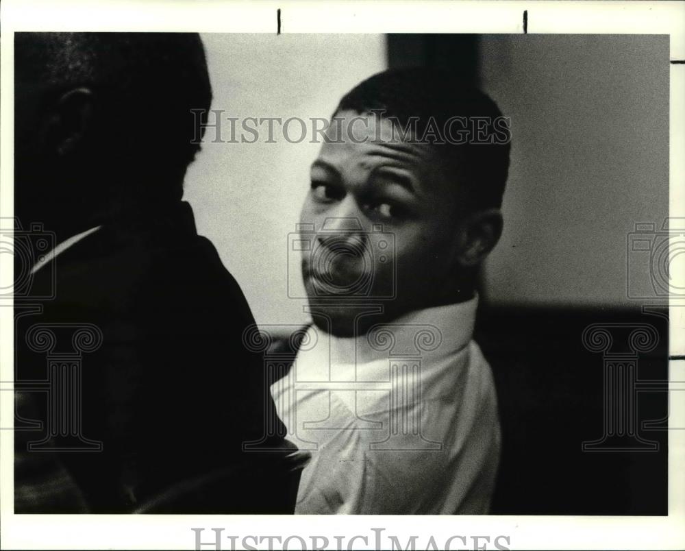 1990 Press Photo Myron S. Newsom, guilty for murder charges - cva33368 - Historic Images