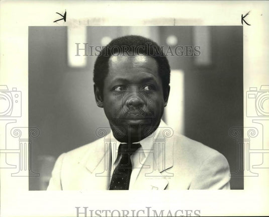 1984 Press Photo Henry Nicholas, Nat. President Union of Hospital & Health Care - Historic Images