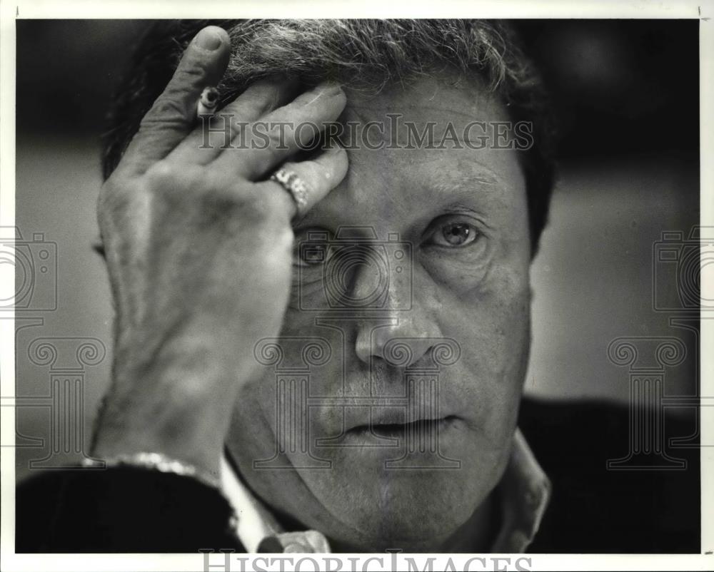 1991 Press Photo Jack Nichelson, president of United Steelworkers of America - Historic Images