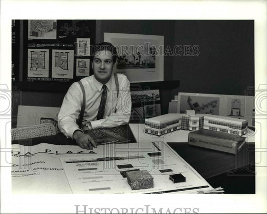 1990 Press Photo David Mayer, Dorsky Assoc. Architecture - cva33462 - Historic Images