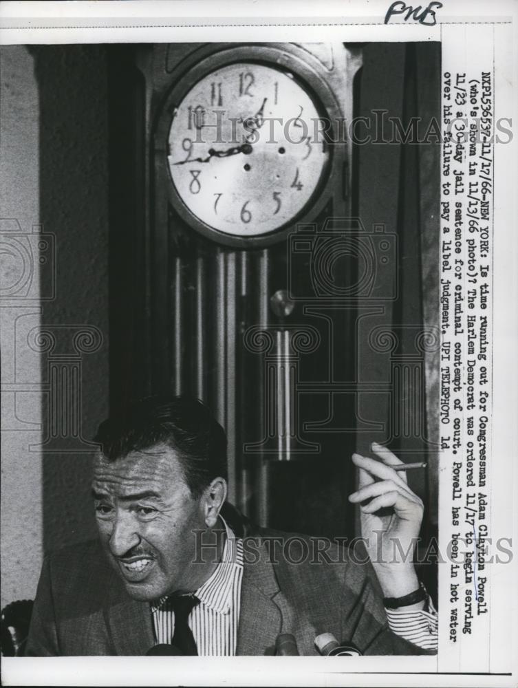1963 Press Photo Time Running Out for Congressman Adam Clayton Powell - Historic Images