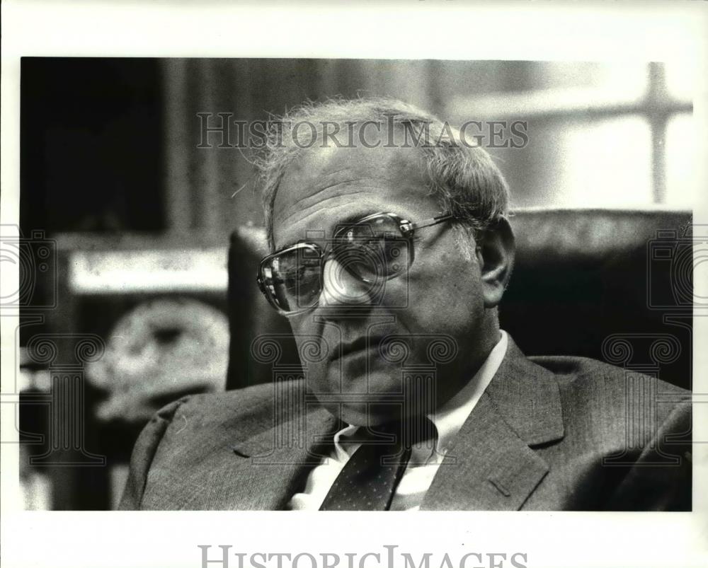 1986 Press Photo Milton Maltz, Chairman &amp; Pres of Malrite Communications Group - Historic Images