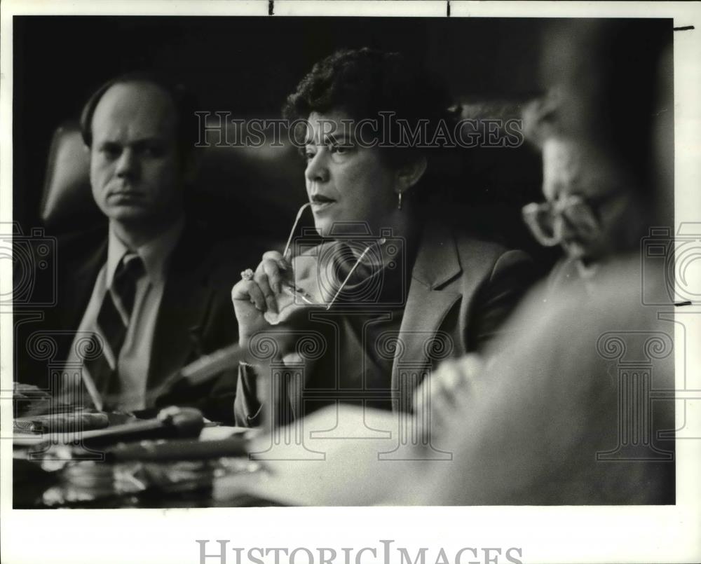 1982 Press Photo Board of Elections news conference- Virgil Brown Case - Historic Images