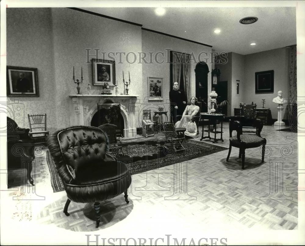 1981 Press Photo Interior of the William McKinley Museum in Canton, Ohio - Historic Images