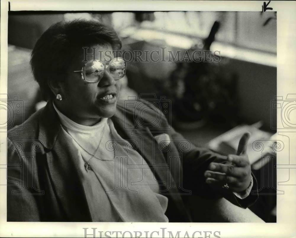 1984 Press Photo Dr Floretta McKenzie, Superintendent of Washington DC Schools - Historic Images