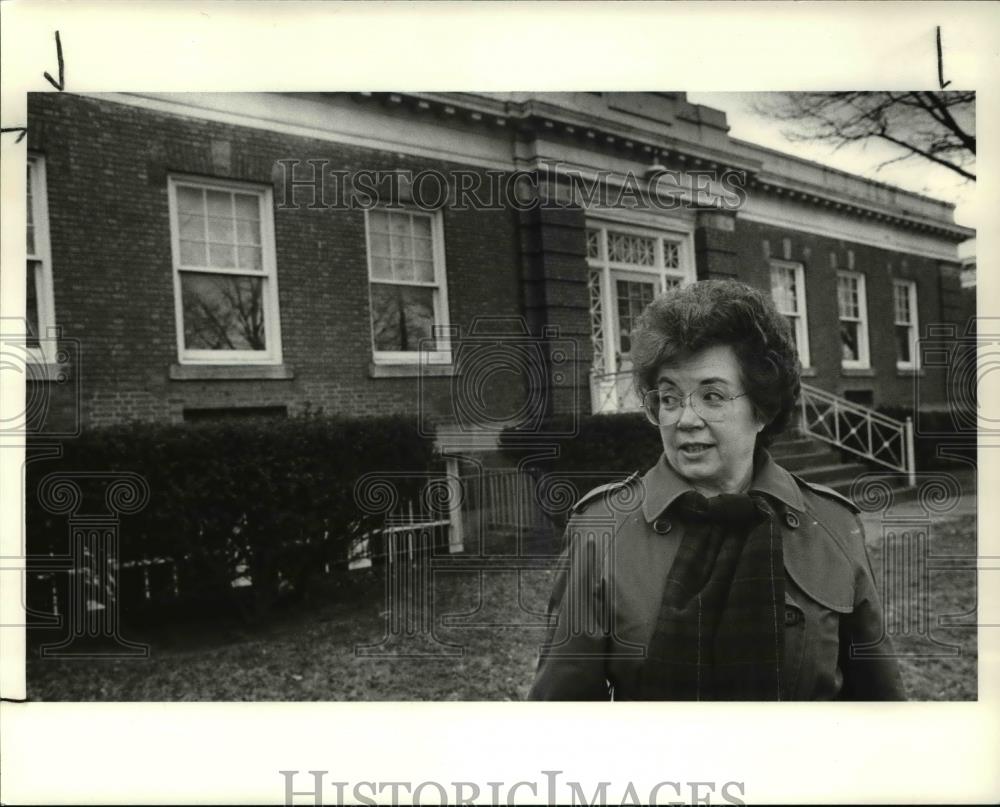 1989 Press Photo Clara Mackenzie at Brighton Rd Elementary School, Bratenahl - Historic Images