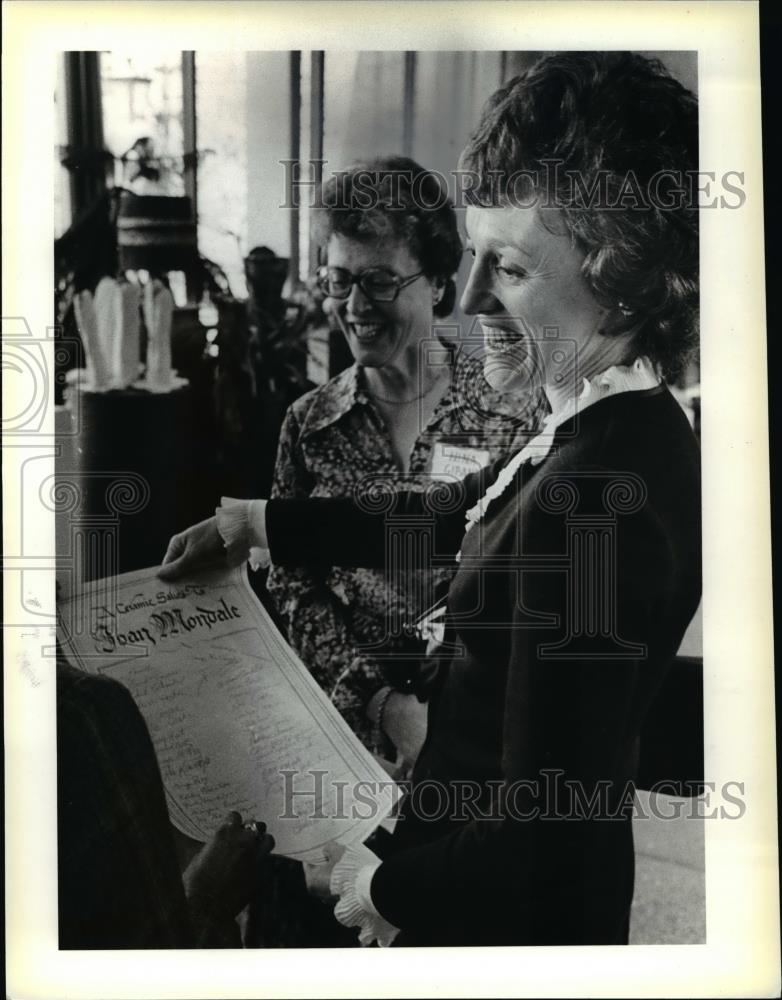 1979 Press Photo Joan Mondale, wife of Walter Mondale - cva33630 - Historic Images
