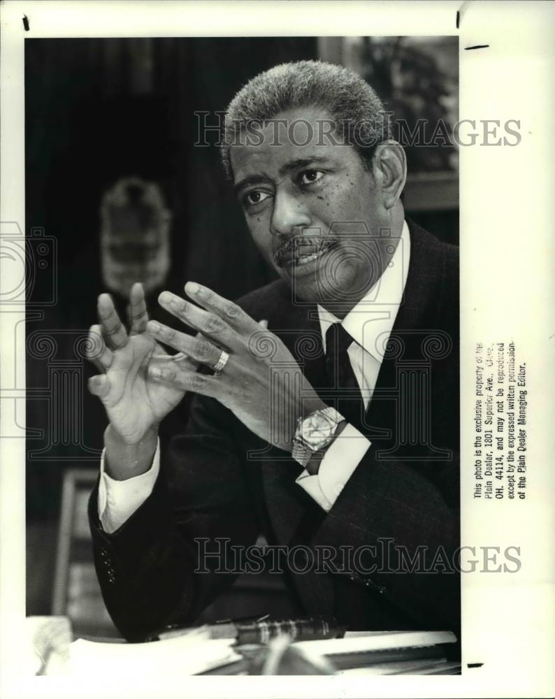 1989 Press Photo Rev Otis Moss Jr - cva33709 - Historic Images