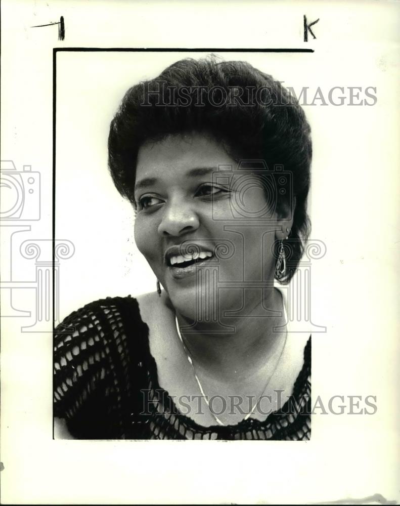 1985 Press Photo Shraine Newman, Lady from Karamu - cva33766 - Historic Images