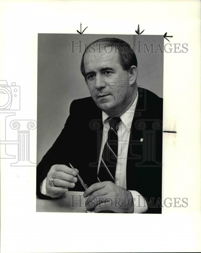 1990 Press Photo Ivan Nogalo, President Croatian Democratic Union in Cleveland - Historic Images