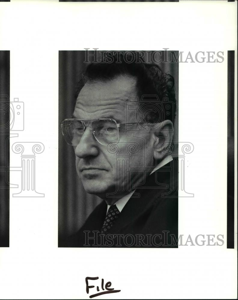 1990 Press Photo Lake County Judge Paul H Mitrovich - cva33835 - Historic Images