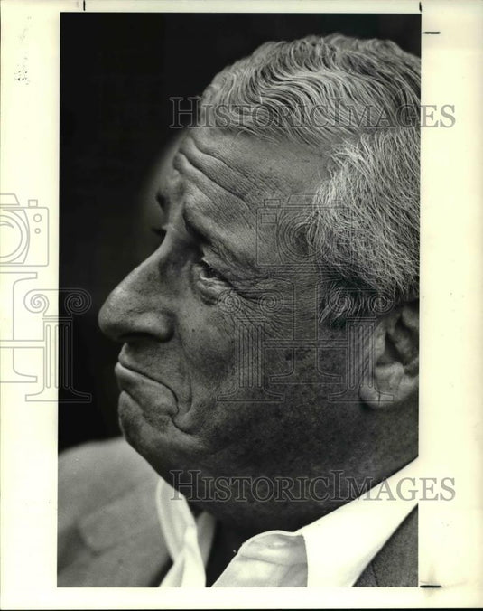 1987 Press Photo Browns owner Art Modell announces expansion - cva33862 - Historic Images