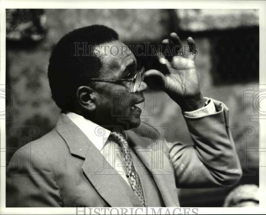 1986 Press Photo Al Nelson asks can Cleveland retialate - cva34017 - Historic Images