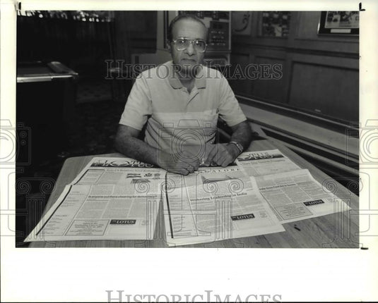1991 Press Photo Mukund Mehta, head of the Lotus, an Asian-Indian newspaper - Historic Images