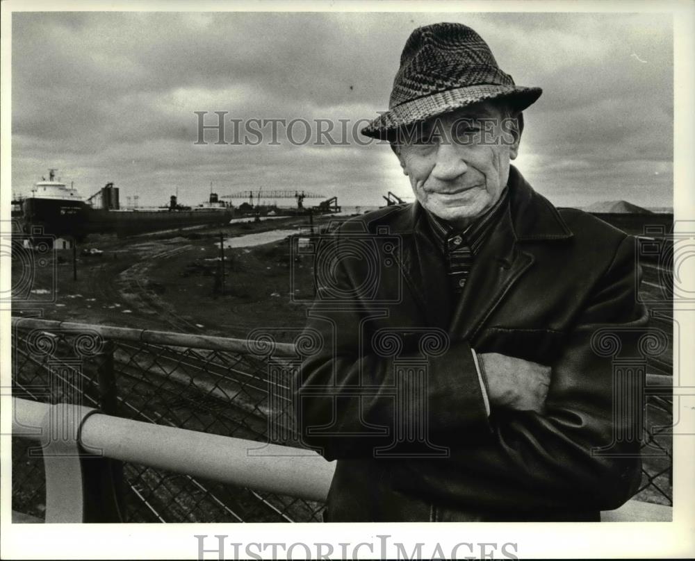 1979 Press Photo Nicholas Paulchel Harbor Master in Ashtabula - cva34138 - Historic Images