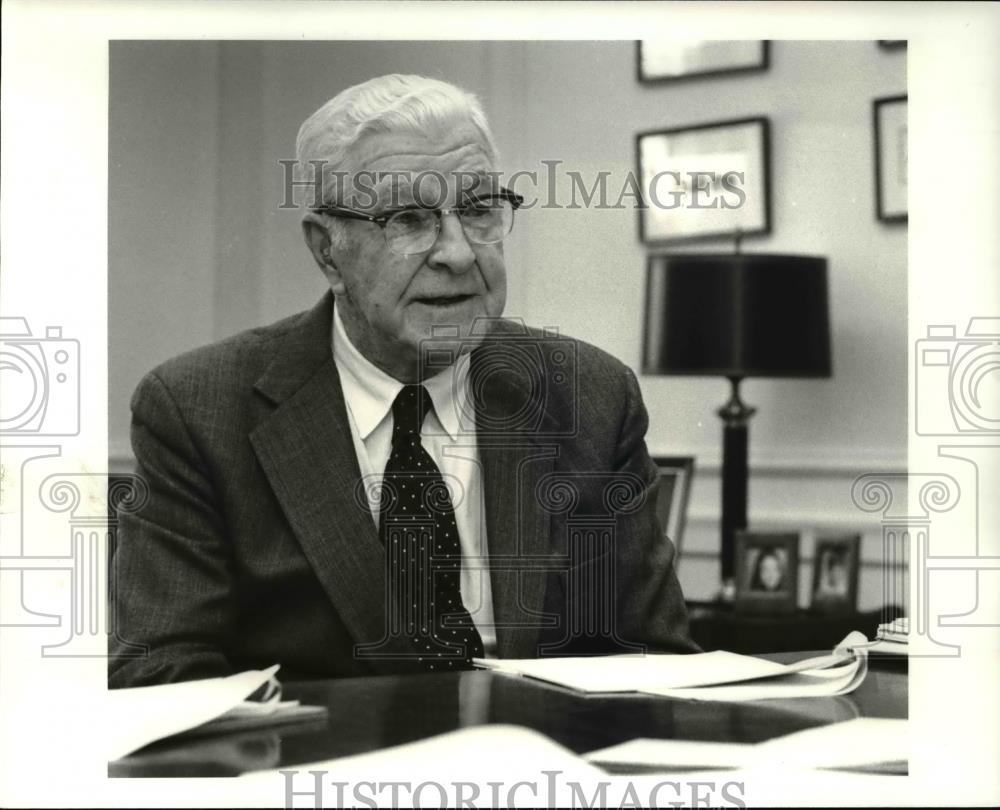 1982 Press Photo Thomas F Patton in his office - cva34139 - Historic Images