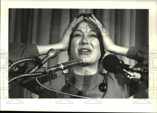 1980 Press Photo Jane Pauley today show co host spoke at the Women's City Club - Historic Images