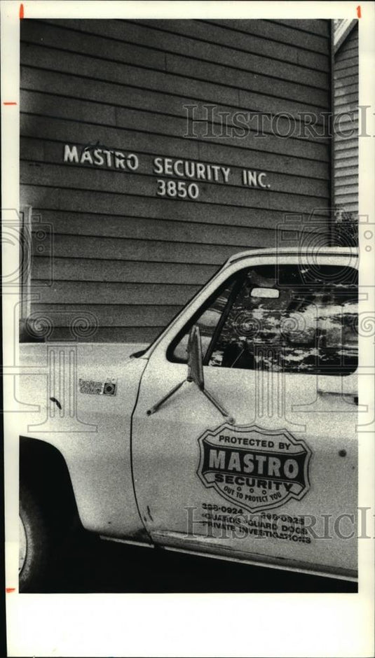1980 Press Photo Donald E. Mastro's Mastro Security Inc. to be closed by State - Historic Images