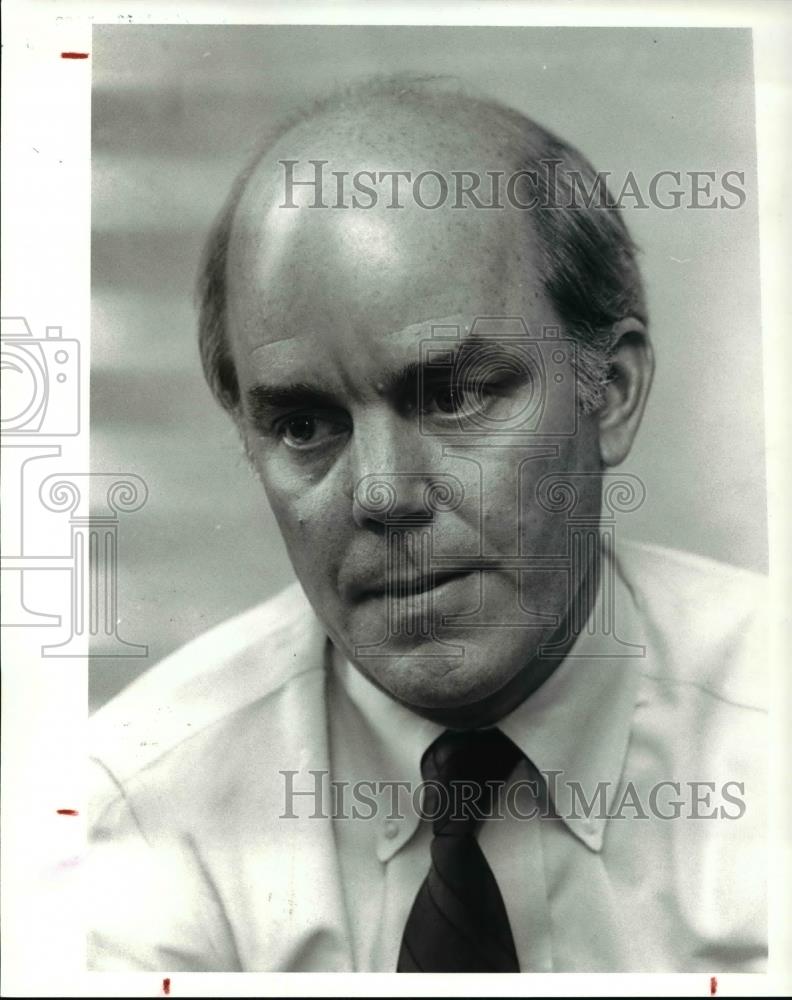 1988 Press Photo CV Meserol III, Chief Financial Officer American Steel and Wire - Historic Images