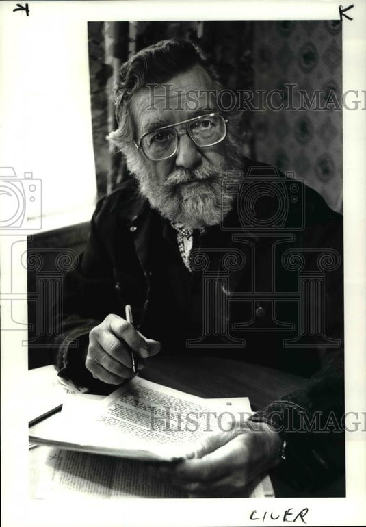 1985 Press Photo Andrew Neff at Liverpool Township in Medina County - cva34280 - Historic Images