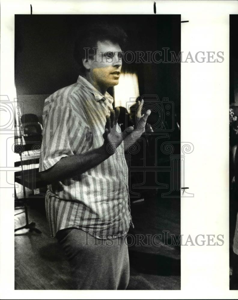 1989 Press Photo Bob Navis, &quot;Fame&#39;s&quot; Musical director - cva34284 - Historic Images