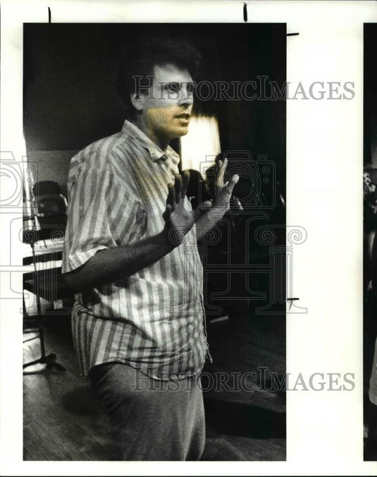 1989 Press Photo Bob Navis, "Fame's" Musical director - cva34284 - Historic Images