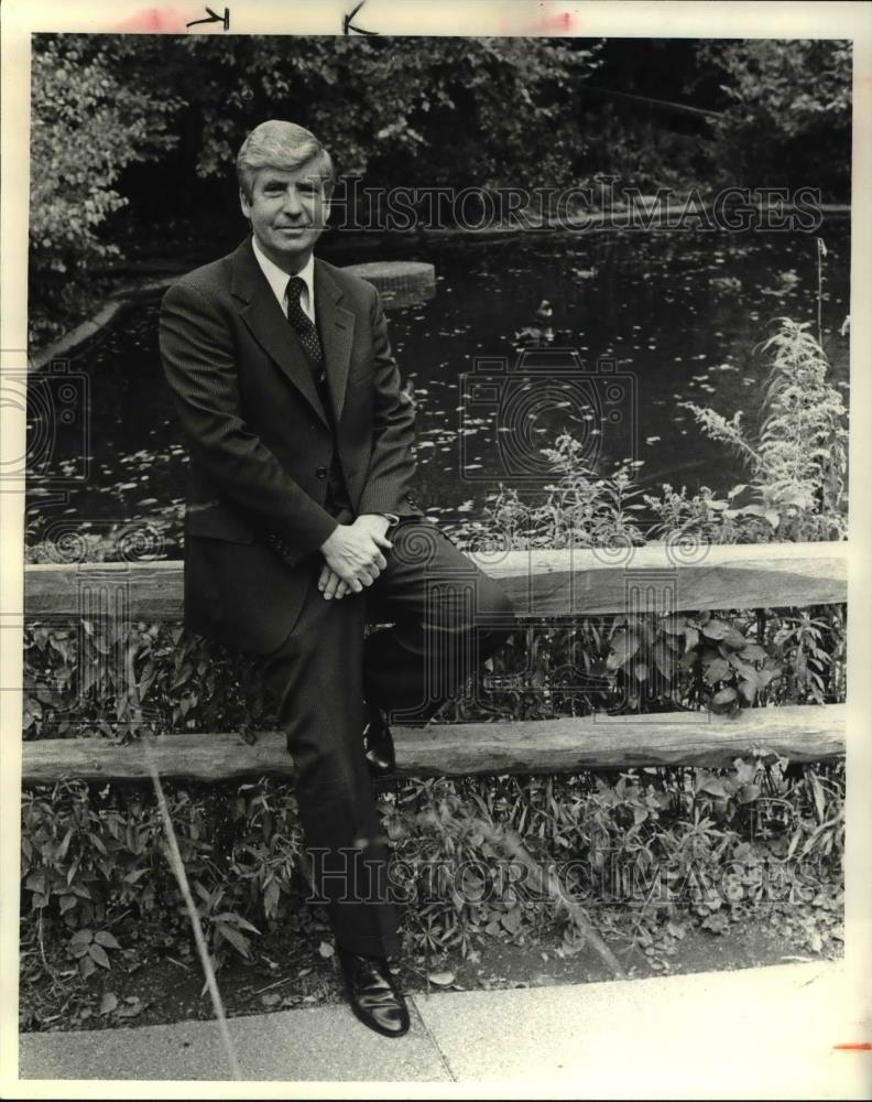 1980 Press Photo Harold Mahan, director of Cleveland Museum of Natural History - Historic Images
