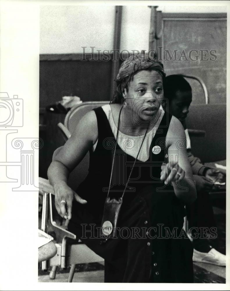 1989 Press Photo Renee Matthews Jackson, director of summer theater at Karamu - Historic Images