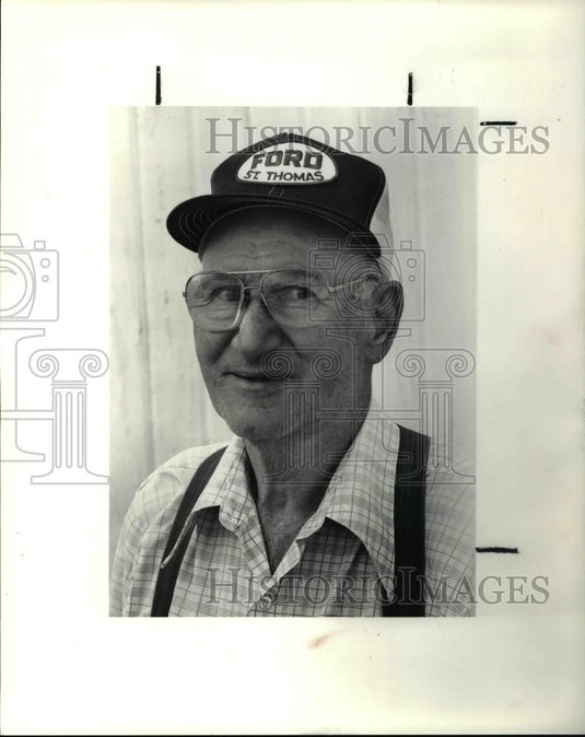 1990 Press Photo William Petro, veteran motorcyclist - cva34387 - Historic Images