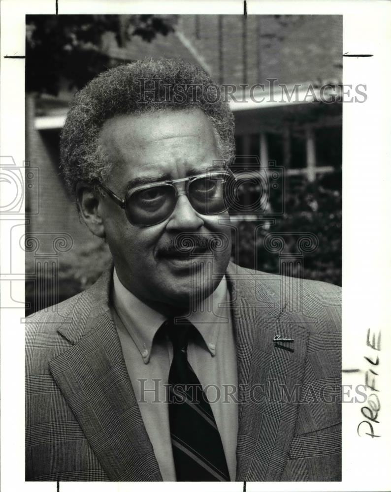 1989 Press Photo Reverend F. Allison Phillips of the Mount Zion Church - Historic Images