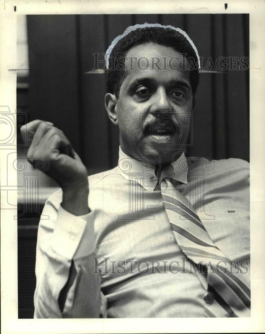 1983 Press Photo Hubert B Payne of Channel 19 - cva34453 - Historic Images