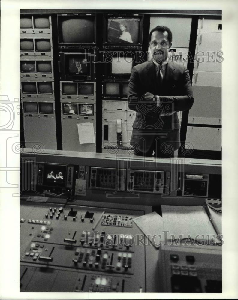1986 Press Photo Hubert Payne, Pres and Manager of WOIO - cva34454 - Historic Images