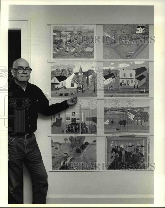 1986 Press Photo Artist Paul W Patton - cva34494 - Historic Images