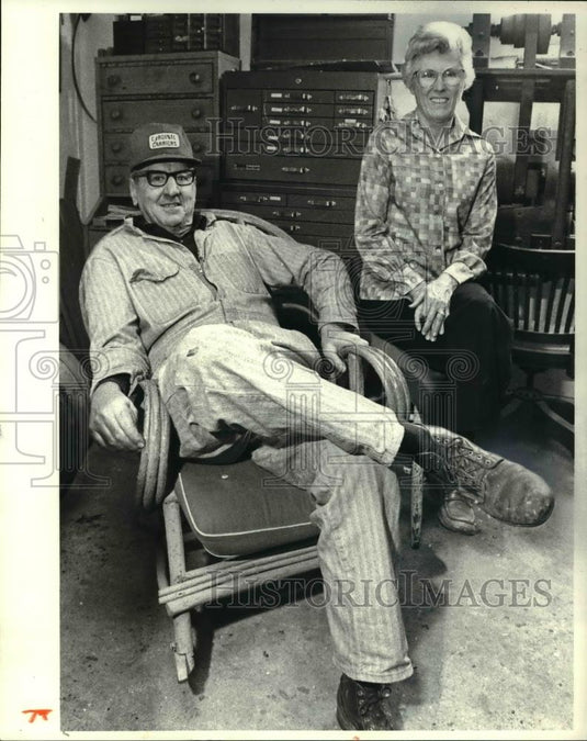 1980 Press Photo Capt Homer Payton & Lucille - cva34519 - Historic Images