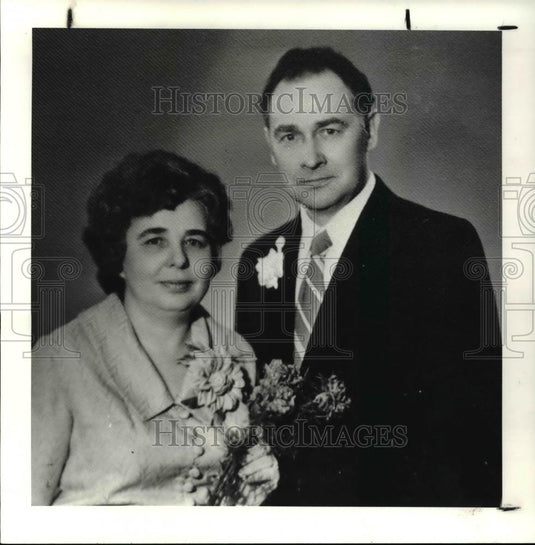 1987 Press Photo Povilas Pecilaitis & wife Judita - cva34533 - Historic Images