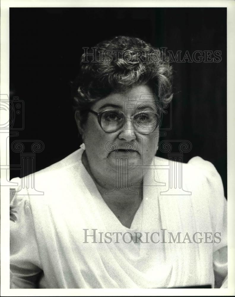 1987 Press Photo Linda Peterson at Reminderville Council Meeting - cva34700 - Historic Images