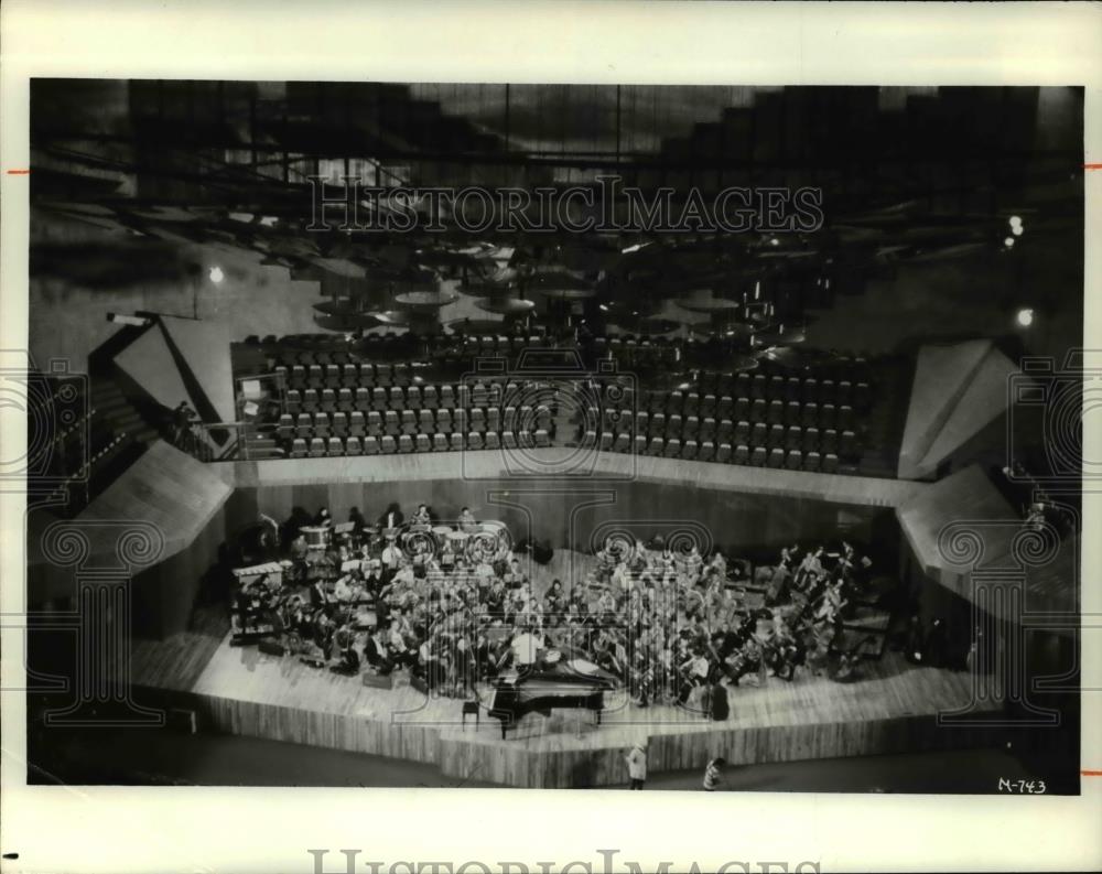 1977 Press Photo Interior view of the Nezahualcoyotl Concert Hall in Mexico - Historic Images