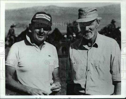Press Photo Director Sam Wincer & producer Ian Jones of "The Lighthorsemen" - Historic Images