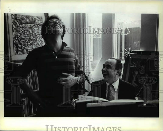 1986 Press Photo Vocal Enrichment Institute dir Richard Miller w/ a student - Historic Images
