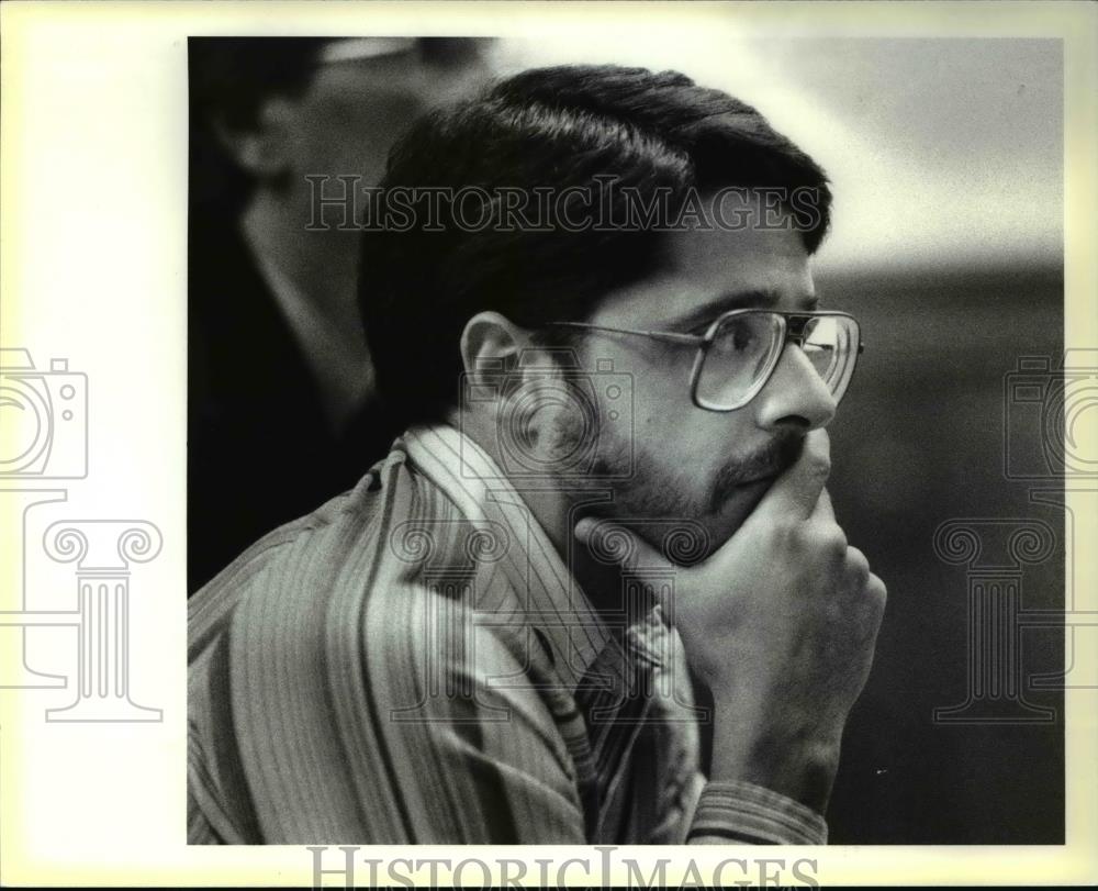 1986 Press Photo Norman Pollock, Claridon Zening inspector - cva37844 - Historic Images