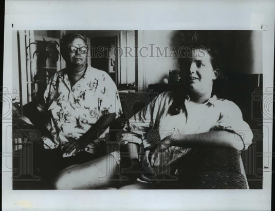 1987 Press Photo Francis Randall & his daughter Ariane - cva37872 - Historic Images