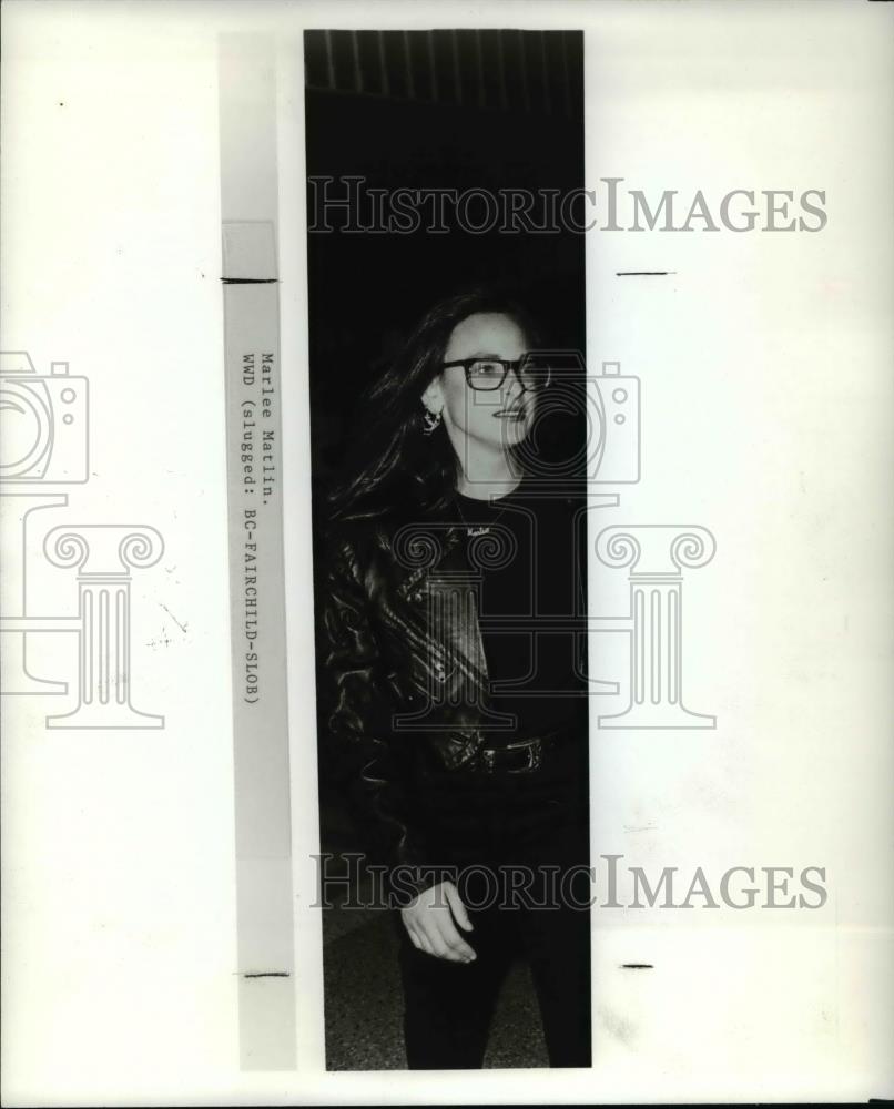 1990 Press Photo Marlee Matlin - cva38023 - Historic Images
