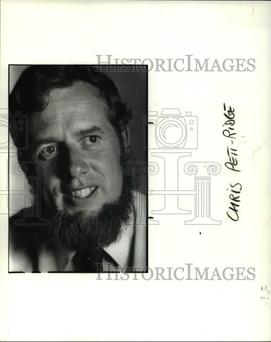 Press Photo Chris Pett-Ridge, former PD graphics editorial - cva38031 - Historic Images